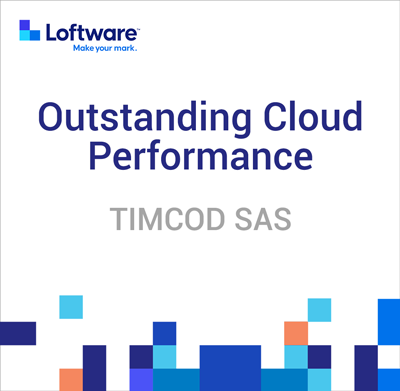 TIMCOD - Récompense Loftware - Outstanding Performance Cloud